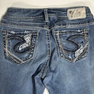 Silver Jeans Suki Bootcut Womens 26x32 Thick Stitch Y2K Stretch Denim